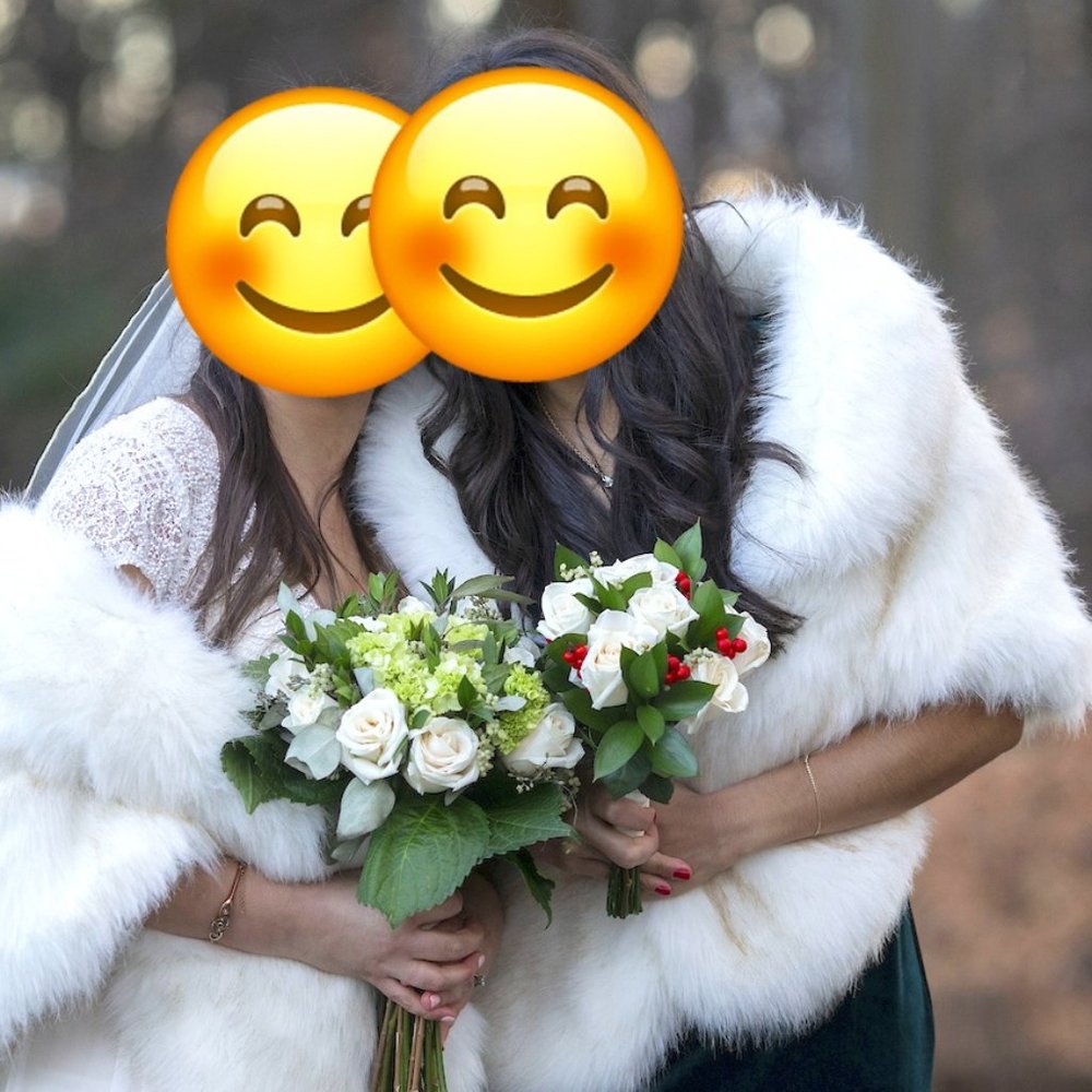 2 Faux Fur Wrap Wedding Accessory